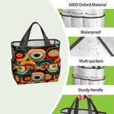 Kate McEnroe New York Retro Groovy 70s Orb Earth Tones Garden Tool BagGarden Tool BagMCOpxPszj6