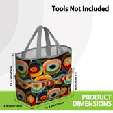 Kate McEnroe New York Retro Groovy 70s Orb Earth Tones Garden Tool BagGarden Tool BagO3mBmyWllh