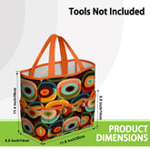 Kate McEnroe New York Retro Groovy 70s Orb Earth Tones Garden Tool BagGarden Tool BagO3mBmyWllh