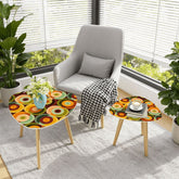 Kate McEnroe New York Retro Groovy 70s Orb Earth Tones MCM Nesting TablesNesting Tables7nE428uOMZ
