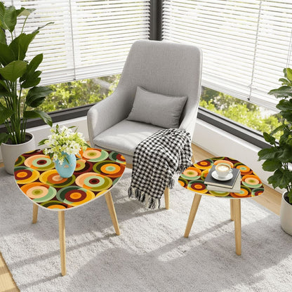 Kate McEnroe New York Retro Groovy 70s Orb Earth Tones MCM Nesting TablesNesting Tables7nE428uOMZ