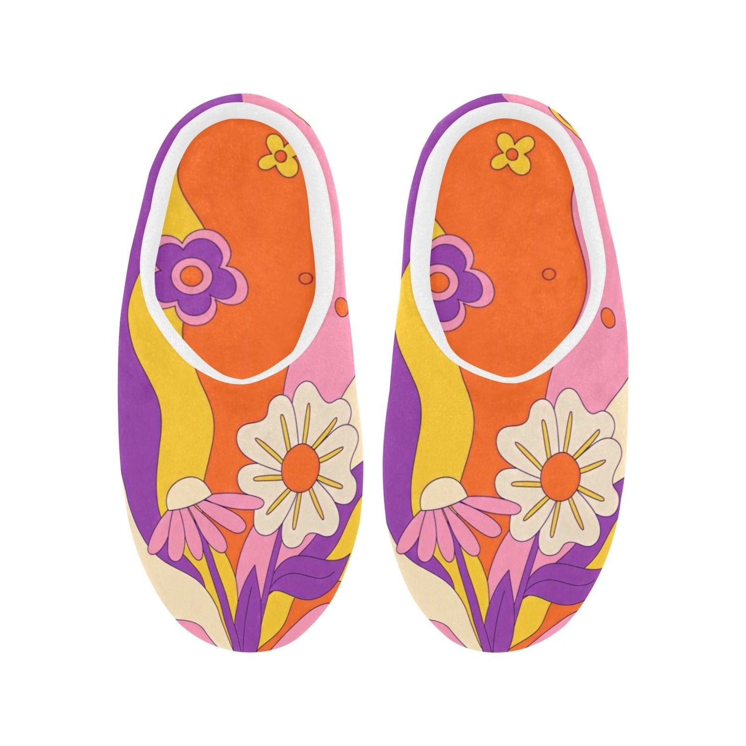 Kate McEnroe New York Retro Groovy Boho Flower Power Bedroom Slippers - 781623SlippersD2855567