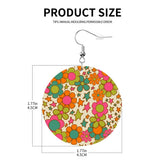 Kate McEnroe New York Retro Groovy Flower Power Drop Round EarringsEarringsi9sShmaipx