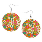 Kate McEnroe New York Retro Groovy Flower Power Drop Round EarringsEarringsi9sShmaipx