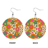 Kate McEnroe New York Retro Groovy Flower Power Drop Round EarringsEarringsi9sShmaipx