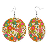 Kate McEnroe New York Retro Groovy Flower Power Drop Round EarringsEarringsi9sShmaipx