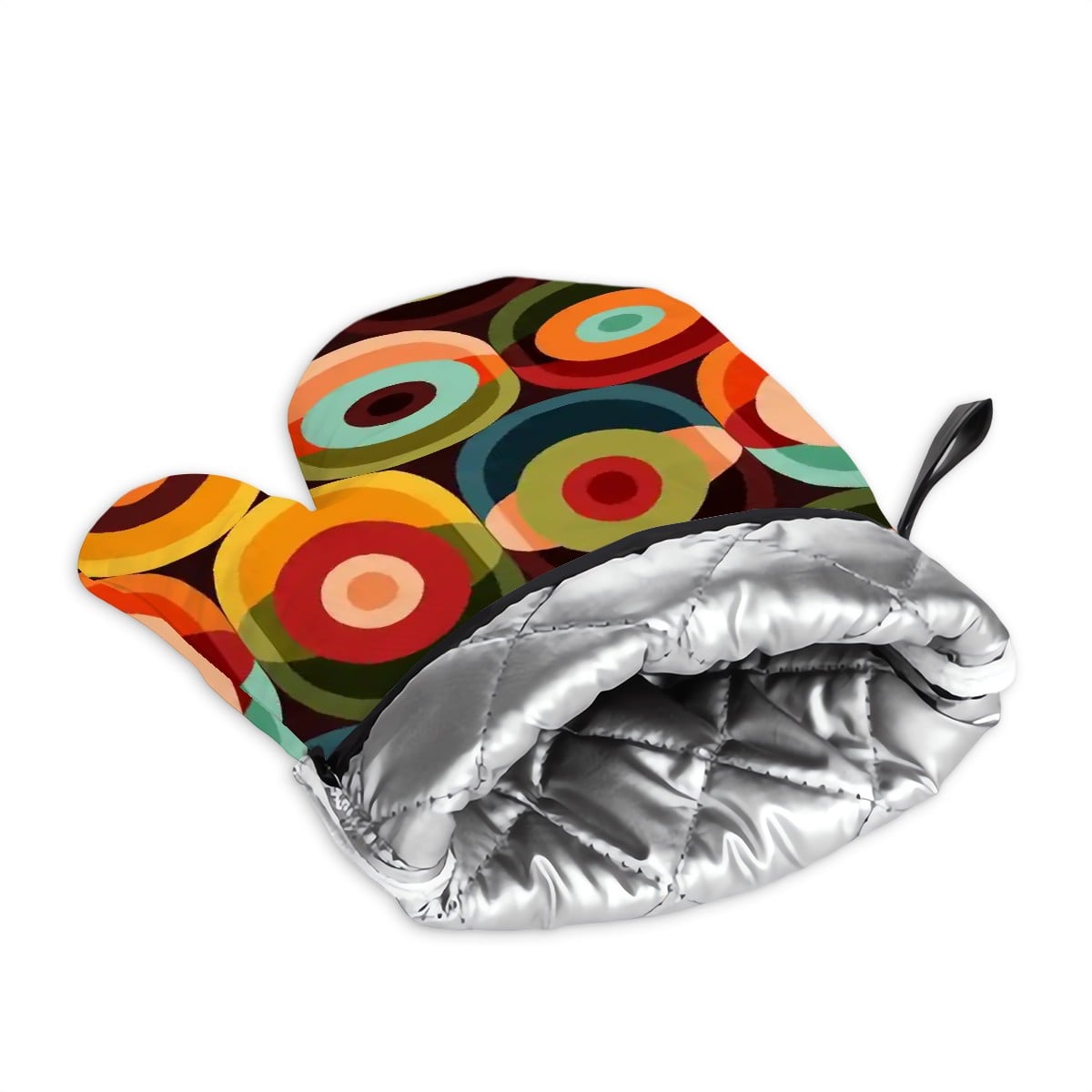 Kate McEnroe New York Retro Groovy Geometric Mid Century Modern Oven Mitts &amp; Pot Holders SetOven Mitts &amp; Pot Holder SetdcKTugsJcQ