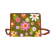 Kate McEnroe New York Retro Groovy Hippie Daisy Top Handle SatchelHandbagsD3310254