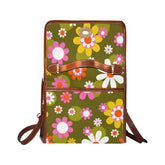 Kate McEnroe New York Retro Groovy Hippie Daisy Top Handle SatchelHandbagsD3310254
