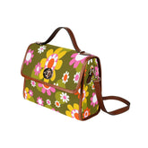 Kate McEnroe New York Retro Groovy Hippie Daisy Top Handle SatchelHandbagsD3310254