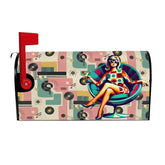 Kate McEnroe New York Retro Groovy Kitschy Mid Century Modern Mod Girl Mailbox CoversMailbox CoverszP81QFzF0d