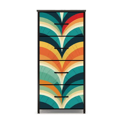 Kate McEnroe New York Retro Groovy Mid Century Modern Abstract Jazz Age Glamour 4 Drawer DresserDressers3XyuQKiIga