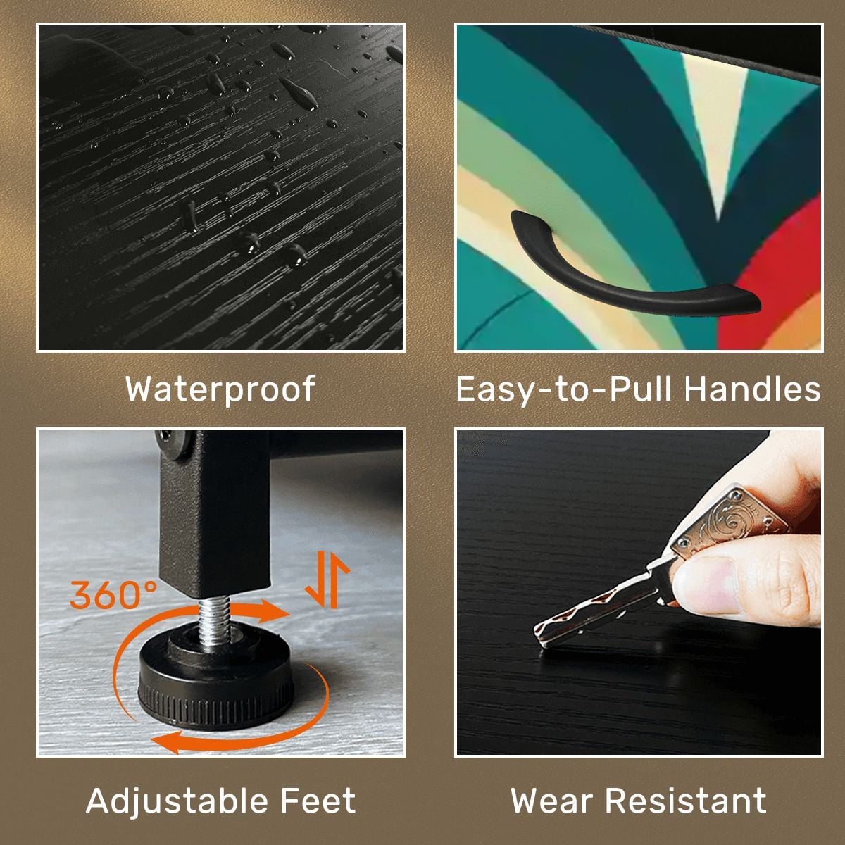 Kate McEnroe New York Retro Groovy Mid Century Modern Abstract Jazz Age Glamour 4 Drawer DresserDressers3XyuQKiIga