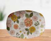 Kate McEnroe New York Retro Groovy Mid Century Modern Flower Power Serving PlatterServing PlattersP21 - MED - FLO - 33