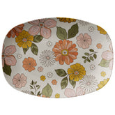 Kate McEnroe New York Retro Groovy Mid Century Modern Flower Power Serving PlatterServing PlattersP21 - MED - FLO - 33