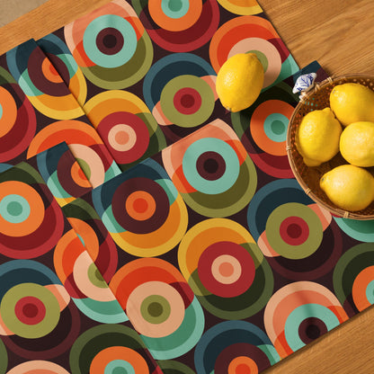 Kate McEnroe New York Retro Groovy Mid Century Modern Orbs Placemats Set of 4Placemats6584119_17484