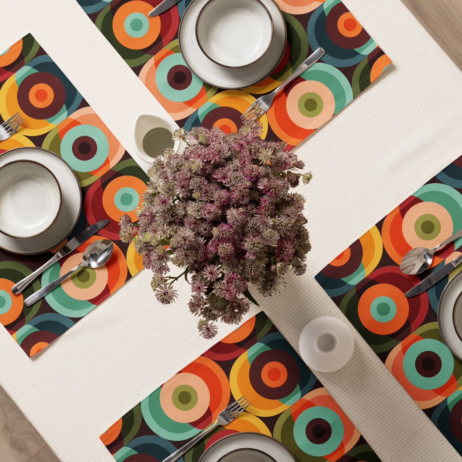 Kate McEnroe New York Retro Groovy Mid Century Modern Orbs Placemats Set of 4Placemats6584119_17484