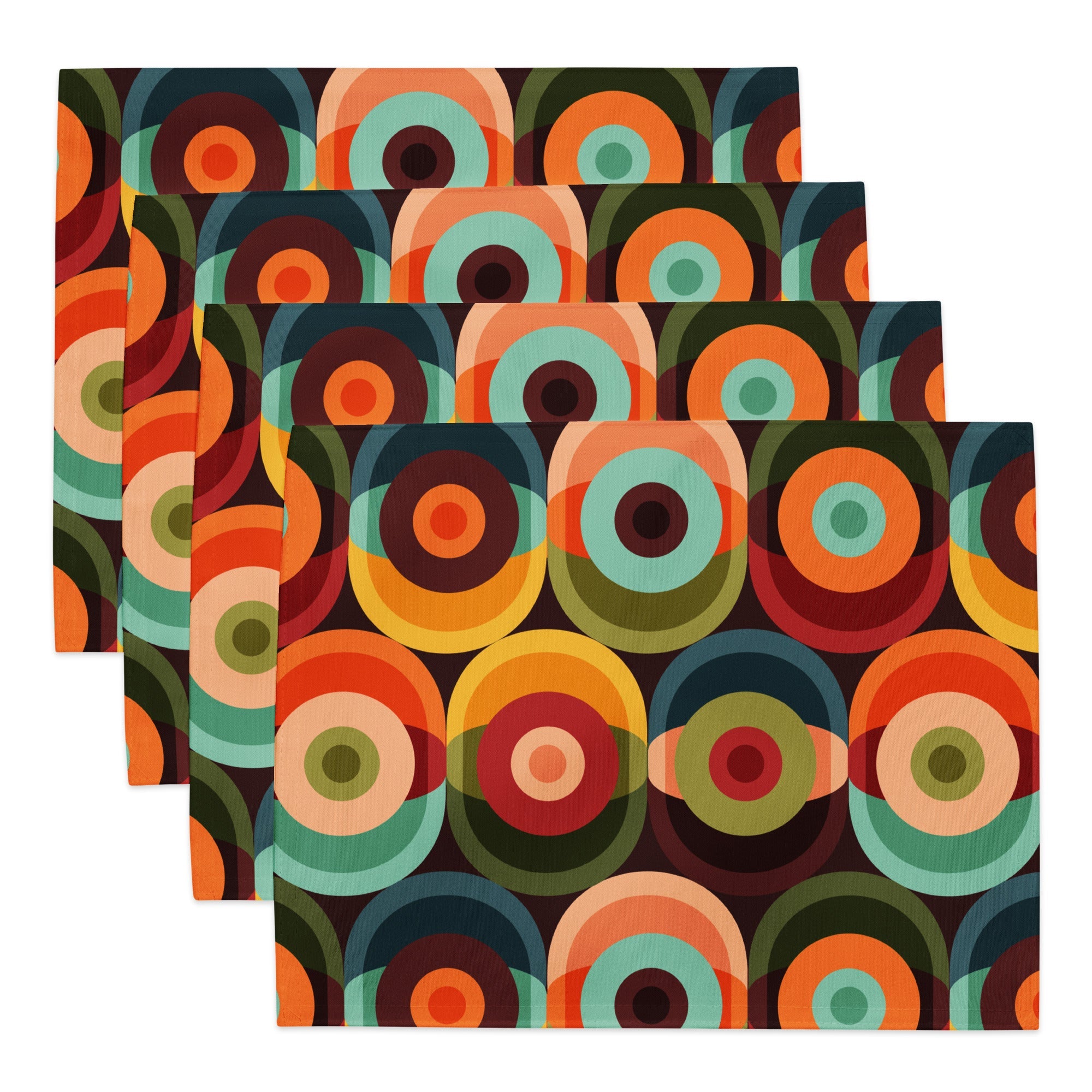 Kate McEnroe New York Retro Groovy Mid Century Modern Orbs Placemats Set of 4Placemats6584119_17484