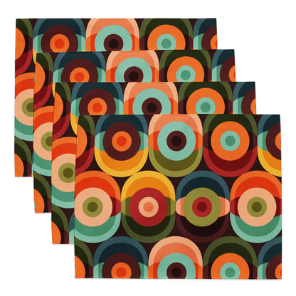 Kate McEnroe New York Retro Groovy Mid Century Modern Orbs Placemats Set of 4Placemats6584119_17484