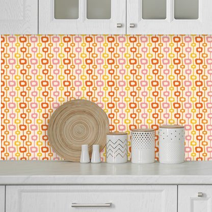 Kate McEnroe New York Retro Groovy Mid Century Modern Wallpaper PanelsWallpaper119624