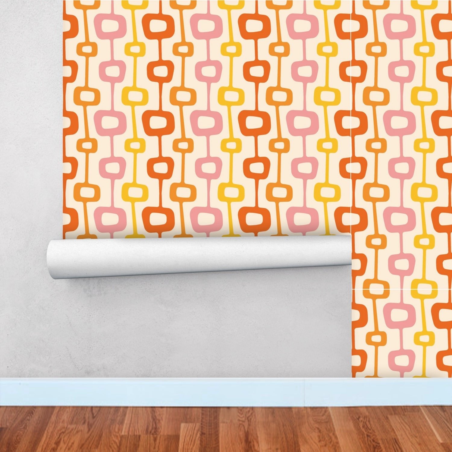 Kate McEnroe New York Retro Groovy Mid Century Modern Wallpaper PanelsWallpaper119624