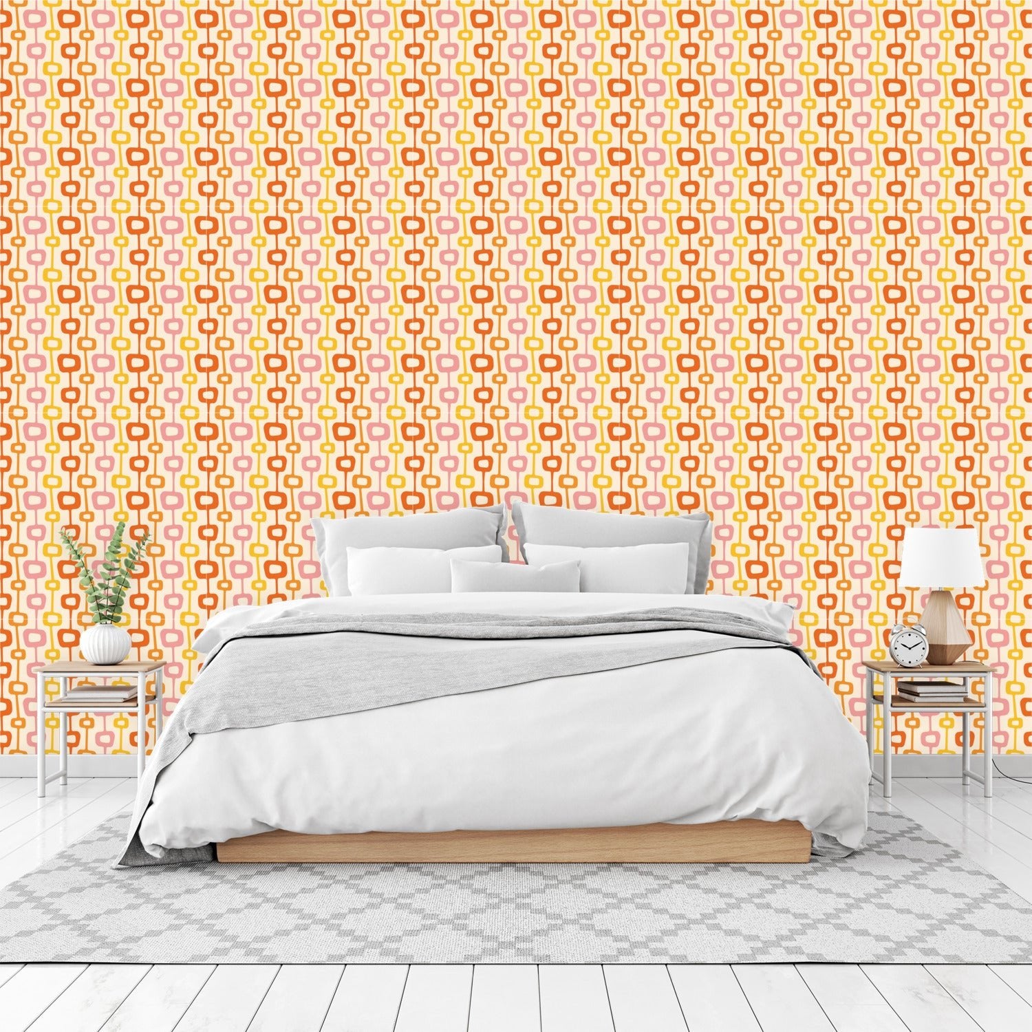 Kate McEnroe New York Retro Groovy Mid Century Modern Wallpaper PanelsWallpaper119624