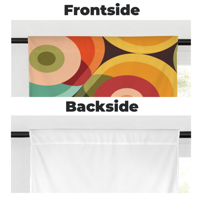 Kate McEnroe New York Retro Groovy Orbs Mid Century Modern Cafe CurtainsCafe CurtainsD3233124