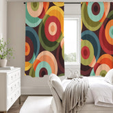 Kate McEnroe New York Retro Groovy Orbs Mid Century Modern Window CurtainsWindow CurtainsD3233123