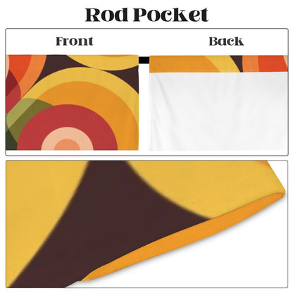 Kate McEnroe New York Retro Groovy Orbs Mid Century Modern Window CurtainsWindow CurtainsD3233123