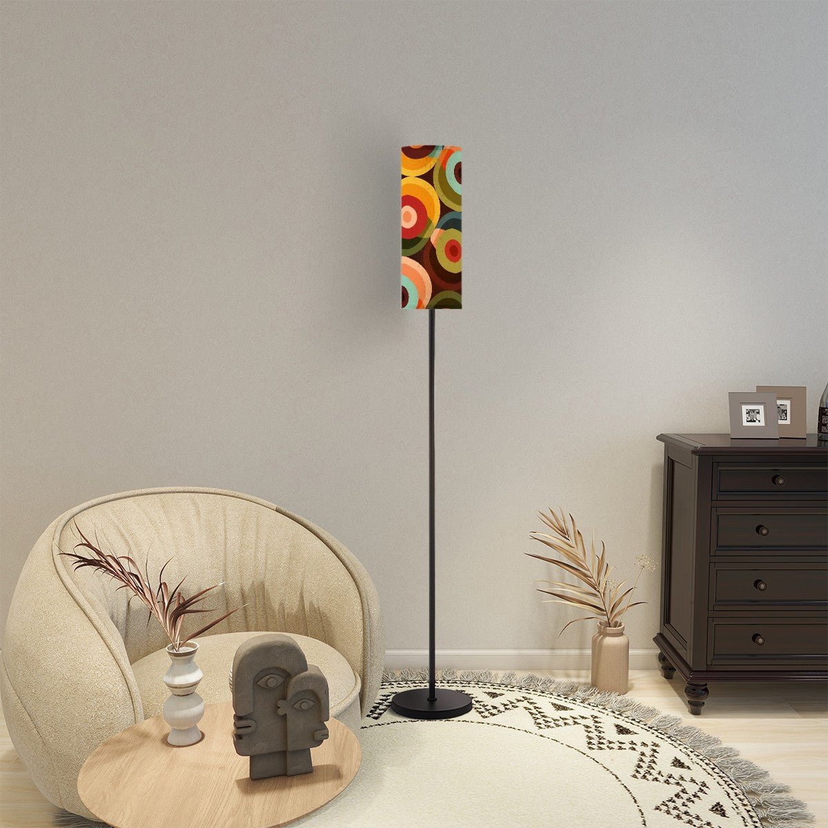 Kate McEnroe New York Retro Groovy Orbs Standing Lamp, Mid Century Modern Abstract Lighting, 70s MCM Floor Lamp, Vintage Psychedelic Accent LightFloor LampsoYf4O8eDgc