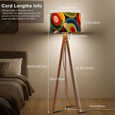 Kate McEnroe New York Retro Groovy Orbs Tripod Floor Lamp, Mid Century Modern Abstract Lighting, 70s MCM Lamp, Vintage Psychedelic Accent LightTripod Floor LampsG5vrq2Txq8