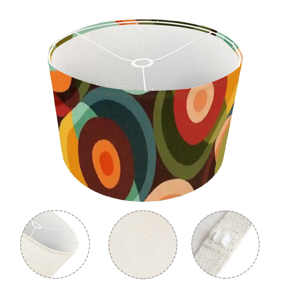 Kate McEnroe New York Retro Groovy Orbs Tripod Floor Lamp ShadeLamp ShadesXK6wEXFCAo