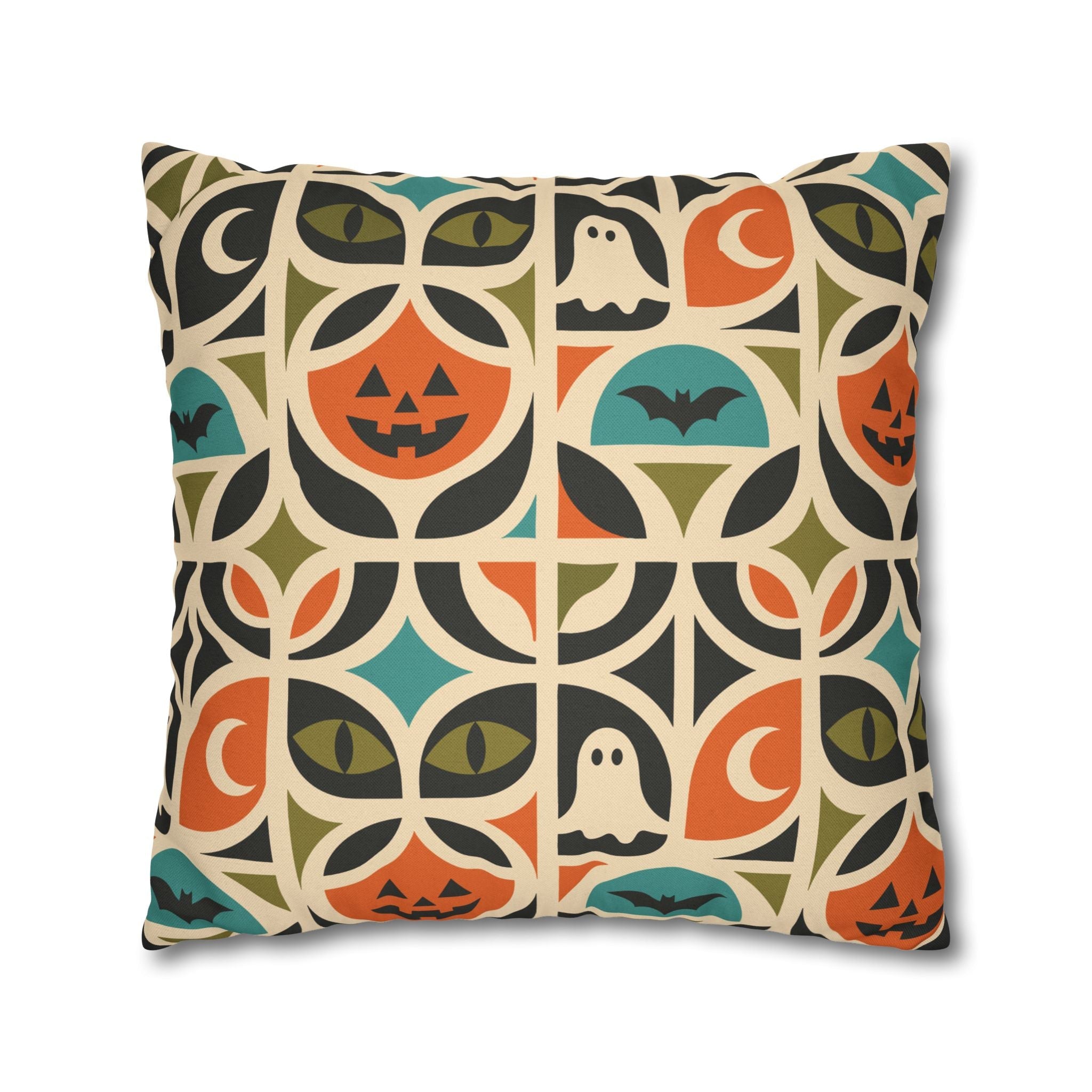 Kate McEnroe New York Retro Halloween Throw Pillow Cover | Spooky MCM DecorThrow Pillow Covers25130935512832988978
