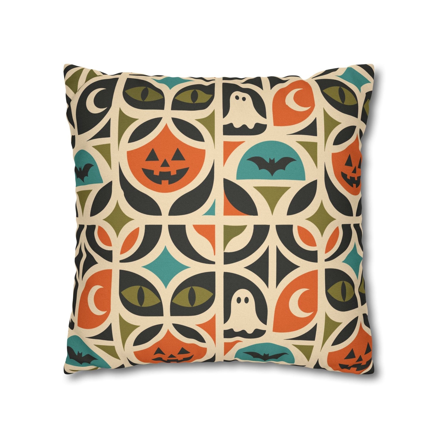 Kate McEnroe New York Retro Halloween Throw Pillow Cover | Spooky MCM DecorThrow Pillow Covers25130935512832988978