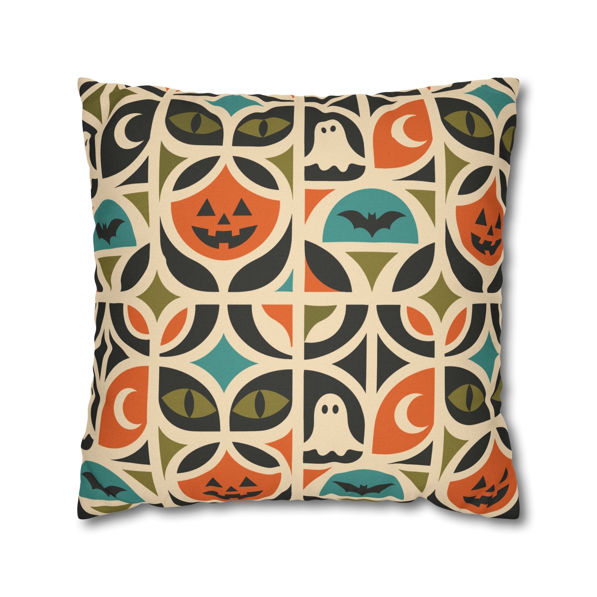 Kate McEnroe New York Retro Halloween Throw Pillow Cover | Spooky MCM DecorThrow Pillow Covers25130935512832988978