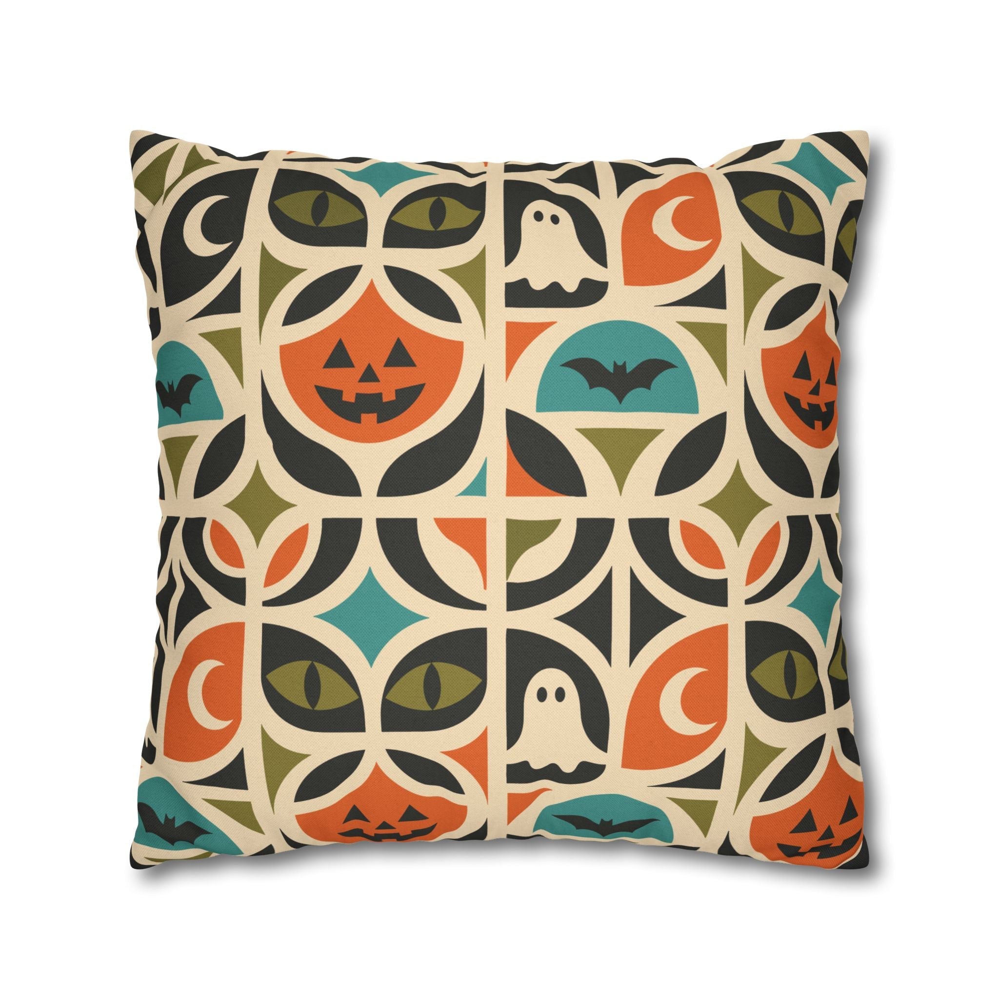 Kate McEnroe New York Retro Halloween Throw Pillow Cover | Spooky MCM DecorThrow Pillow Covers25130935512832988978
