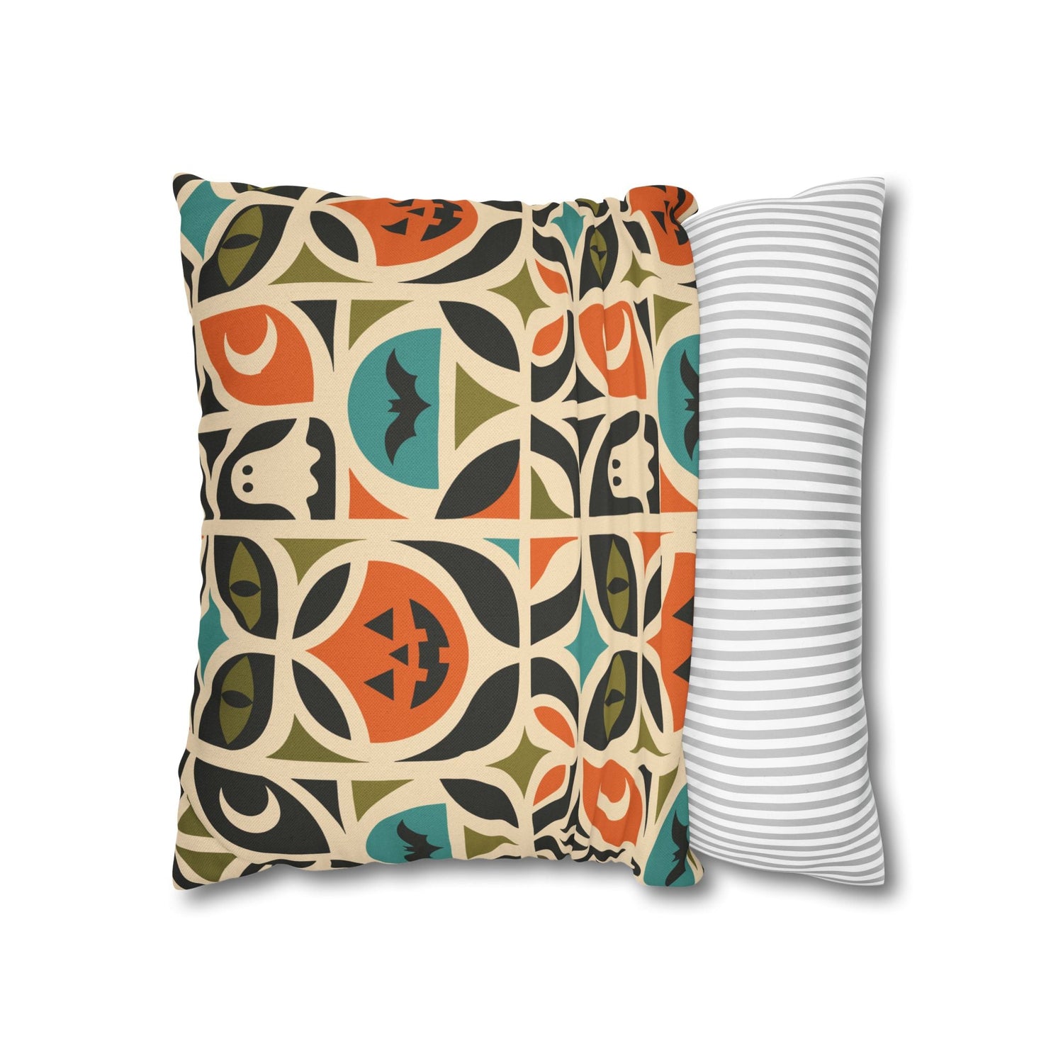 Kate McEnroe New York Retro Halloween Throw Pillow Cover | Spooky MCM DecorThrow Pillow Covers25130935512832988978