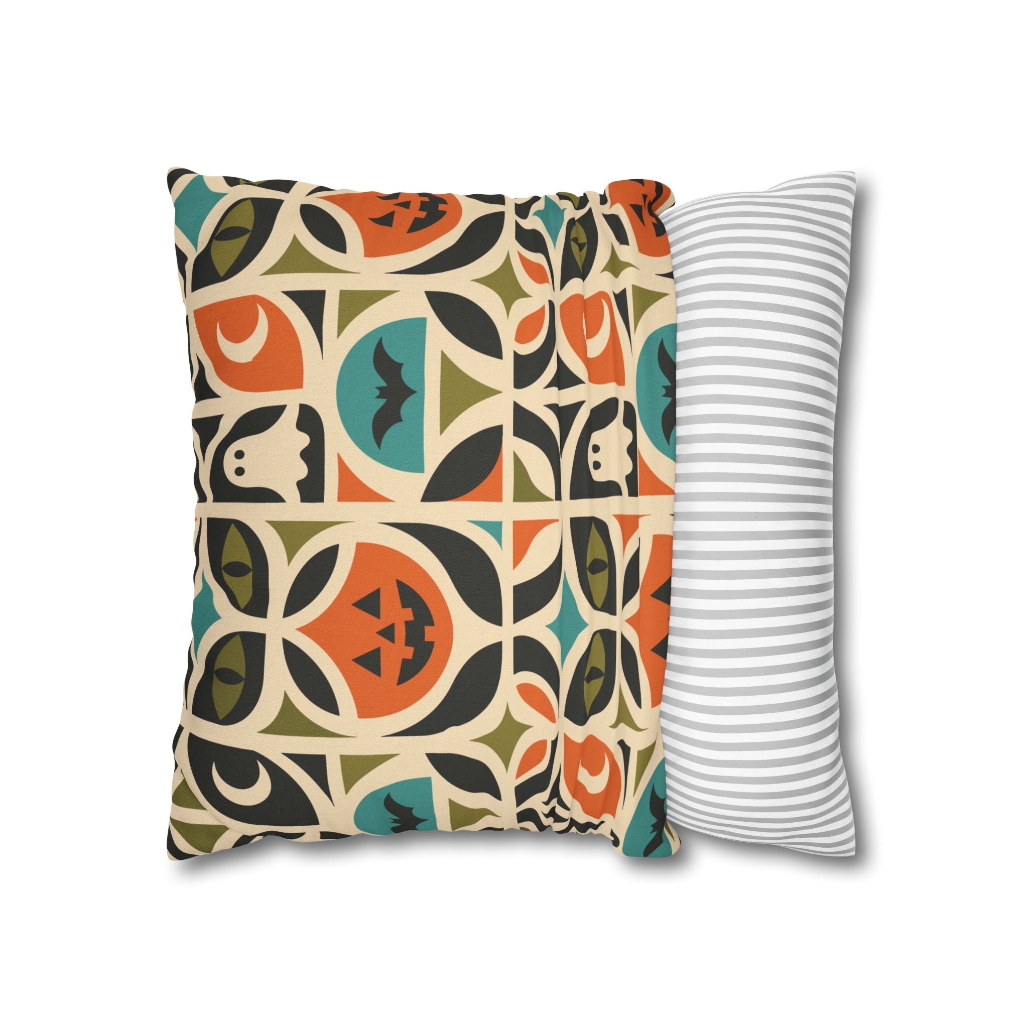Kate McEnroe New York Retro Halloween Throw Pillow Cover | Spooky MCM DecorThrow Pillow Covers25130935512832988978