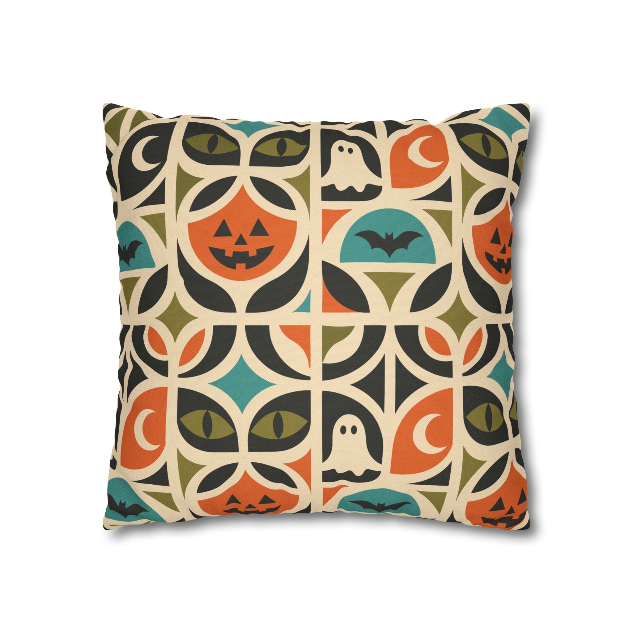 Kate McEnroe New York Retro Halloween Throw Pillow Cover | Spooky MCM DecorThrow Pillow Covers25130935512832988978