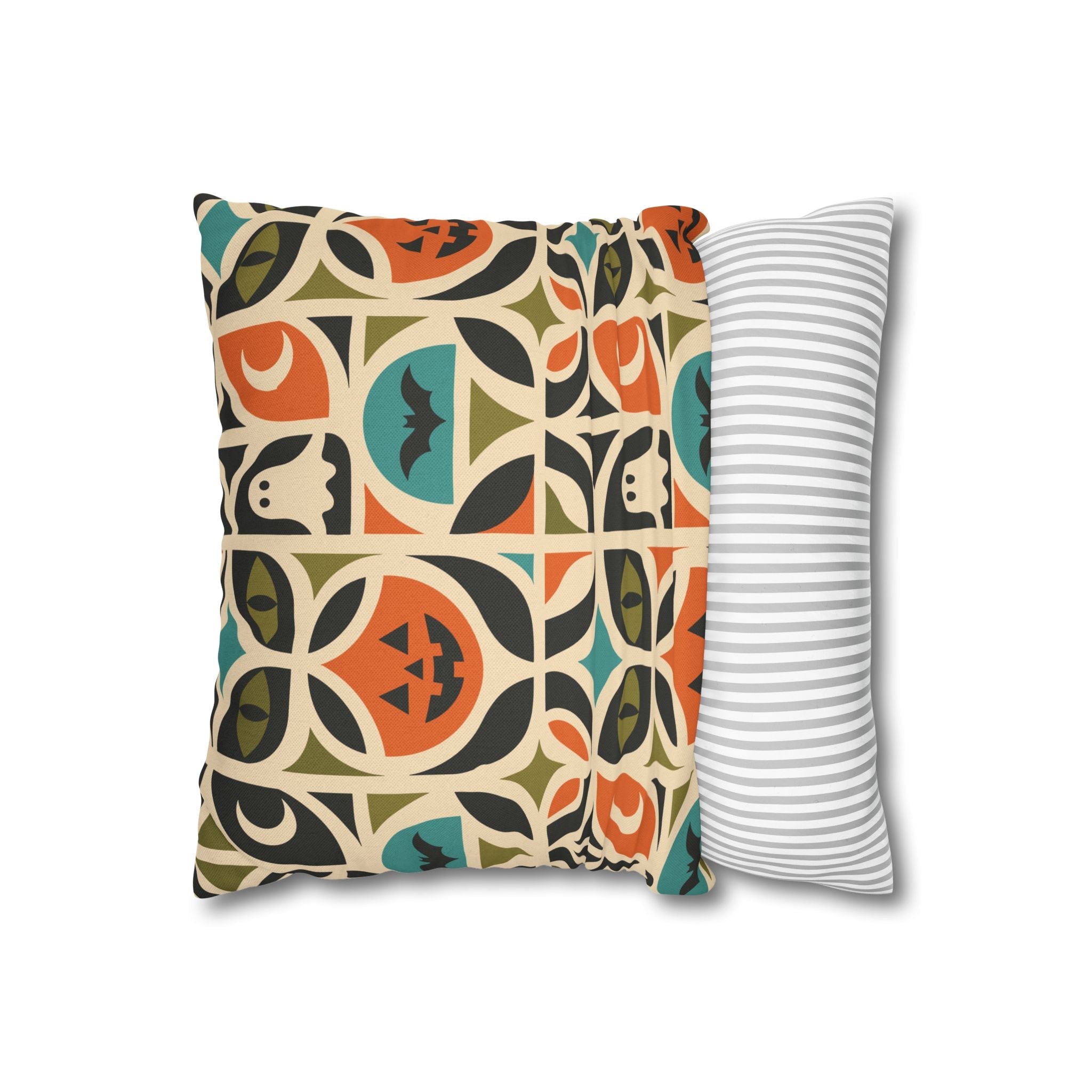 Kate McEnroe New York Retro Halloween Throw Pillow Cover | Spooky MCM DecorThrow Pillow Covers25130935512832988978