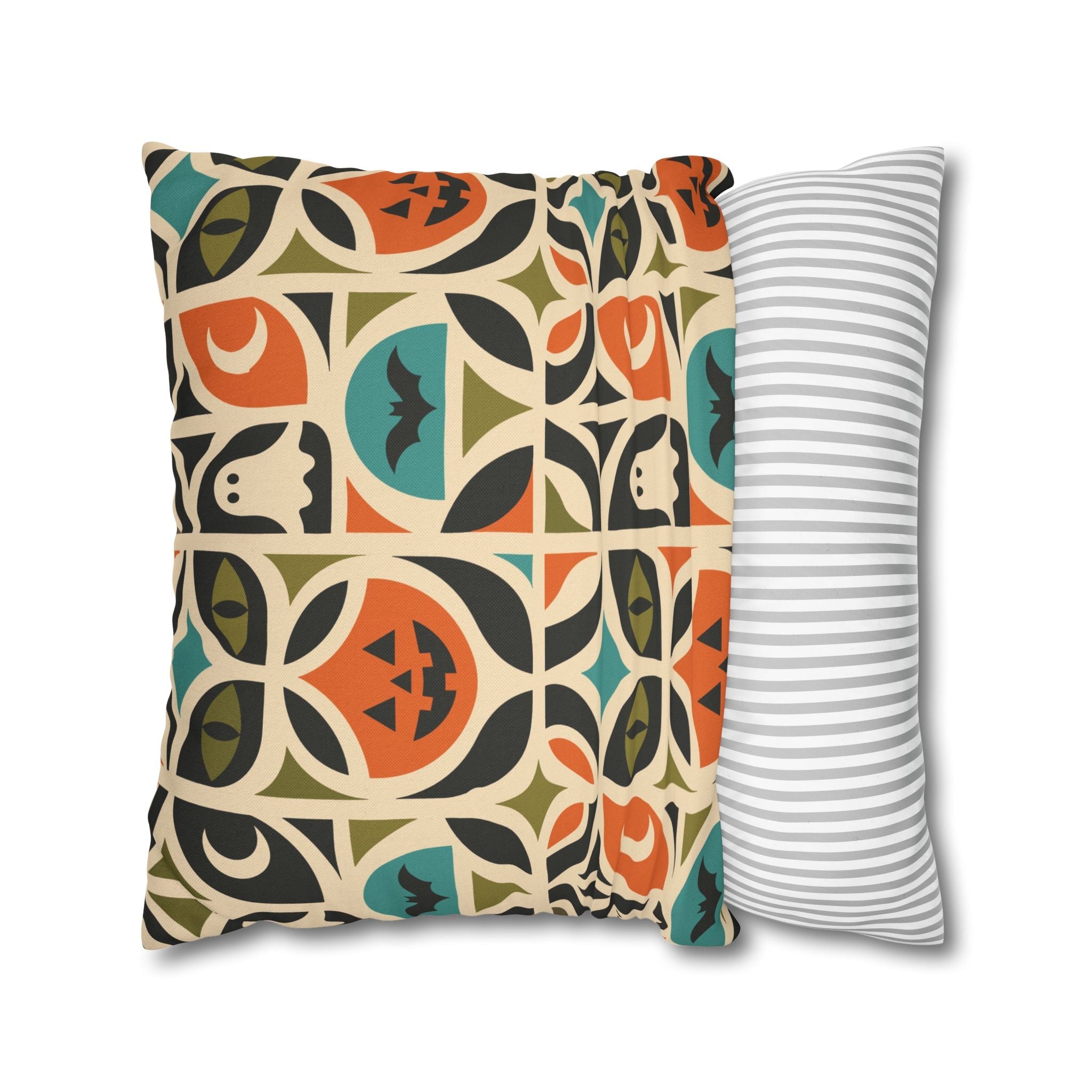 Kate McEnroe New York Retro Halloween Throw Pillow Cover | Spooky MCM DecorThrow Pillow Covers25130935512832988978