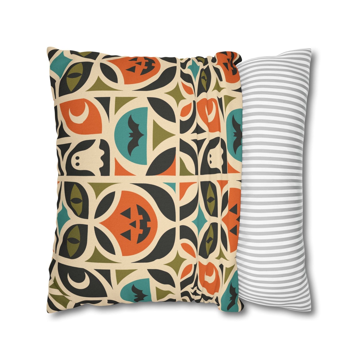 Kate McEnroe New York Retro Halloween Throw Pillow Cover | Spooky MCM DecorThrow Pillow Covers25130935512832988978