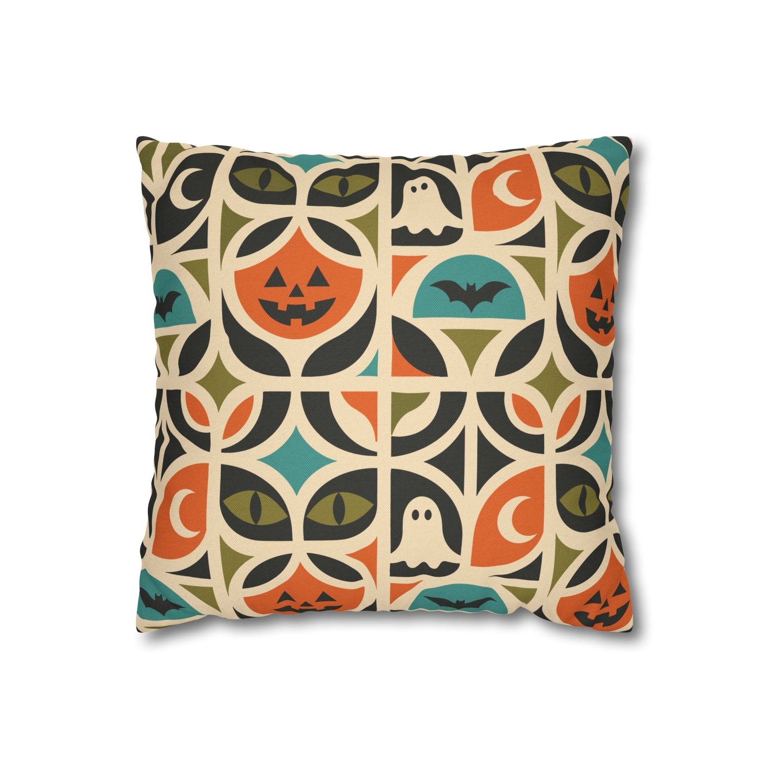 Kate McEnroe New York Retro Halloween Throw Pillow Cover | Spooky MCM DecorThrow Pillow Covers25709740863810561214
