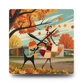 Kate McEnroe New York Retro Kitsch Atomic Cat Wall Clock | Mid Century Modern Autumn DecorWall Clocks70245803480963854970