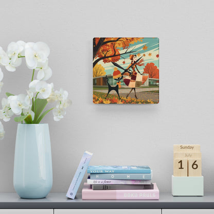 Kate McEnroe New York Retro Kitsch Atomic Cat Wall Clock | Mid Century Modern Autumn DecorWall Clocks70245803480963854970