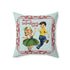 Kate McEnroe New York Retro Kitsch Starburst Valentine Throw Pillow, Mid Century Modern 50s Dancing Boy Girl Romantic CushionThrow Pillows16943754921189889234