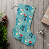 Kate McEnroe New York Retro Kitschy Atomic Cat Santa StockingHoliday Stockings31708921703004227767