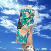 Kate McEnroe New York Retro Kitschy Atomic Starburst Poodle 40oz Teal TumblerTumblersN4MGXJXW-1
