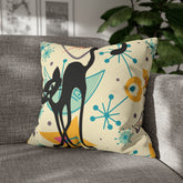 Kate McEnroe New York Retro Kitschy Cat Mid Mod Boomerang Starbursts Pillow Cover, Atomic MCM Cushion Covers, Mid Century Modern Living Room, Bedroom DecorThrow Pillow Covers14834527219432125024