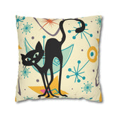 Kate McEnroe New York Retro Kitschy Cat Mid Mod Boomerang Starbursts Pillow Cover, Atomic MCM Cushion Covers, Mid Century Modern Living Room, Bedroom DecorThrow Pillow Covers14834527219432125024